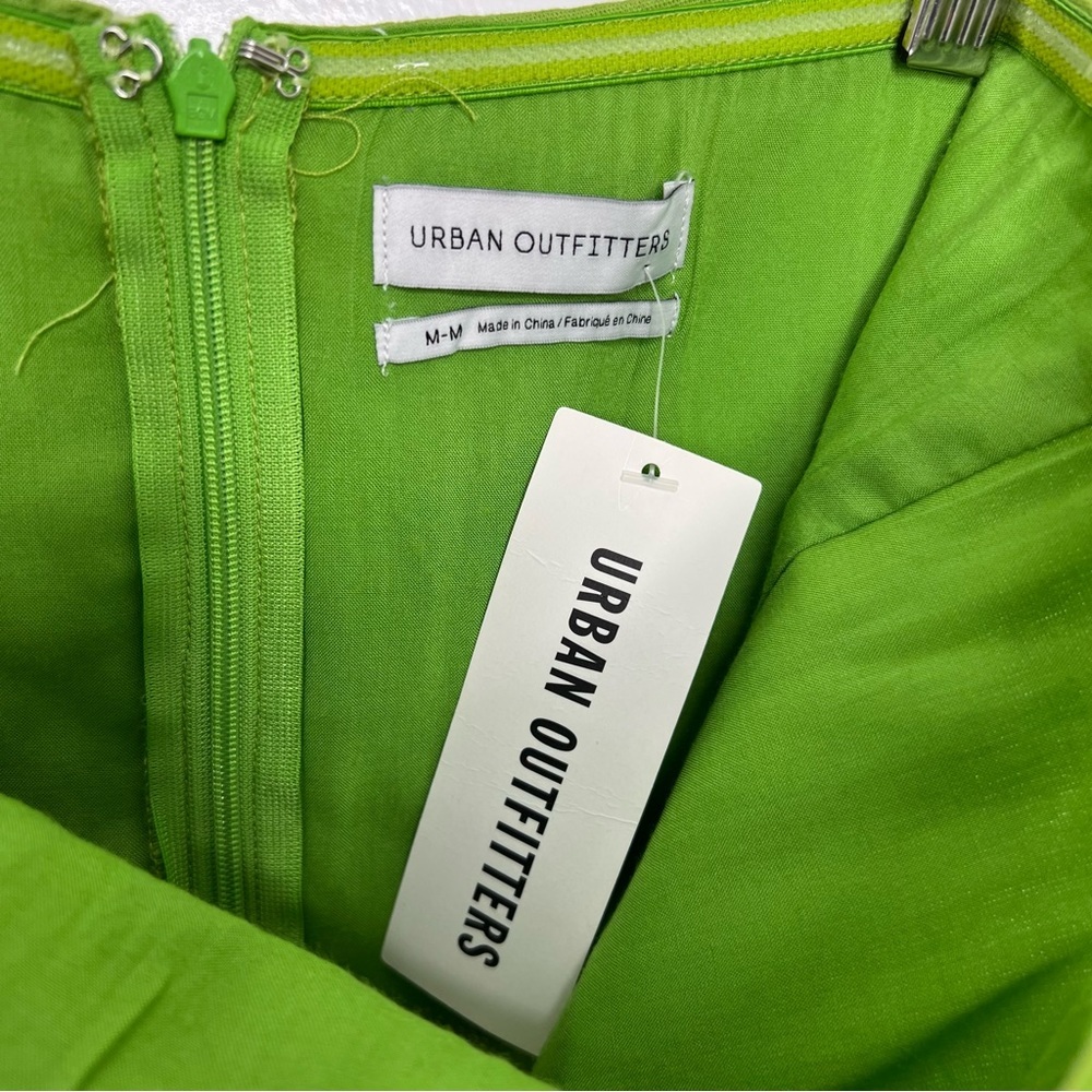 Urban Outfitters Lime Green Strapless Tie-Waist Romper - Picture 6 of 8